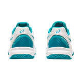 Asics Tennisschoen Gel Resolution 8 Clay Junior Wit Turquoise Achterkant