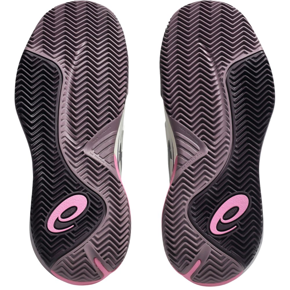 Asics Tennisschoen Gel Resolution X Clay Dames Wit Paars Onderkant