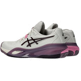 Asics Tennisschoen Gel Resolution X Clay Dames Wit Paars Zijkant