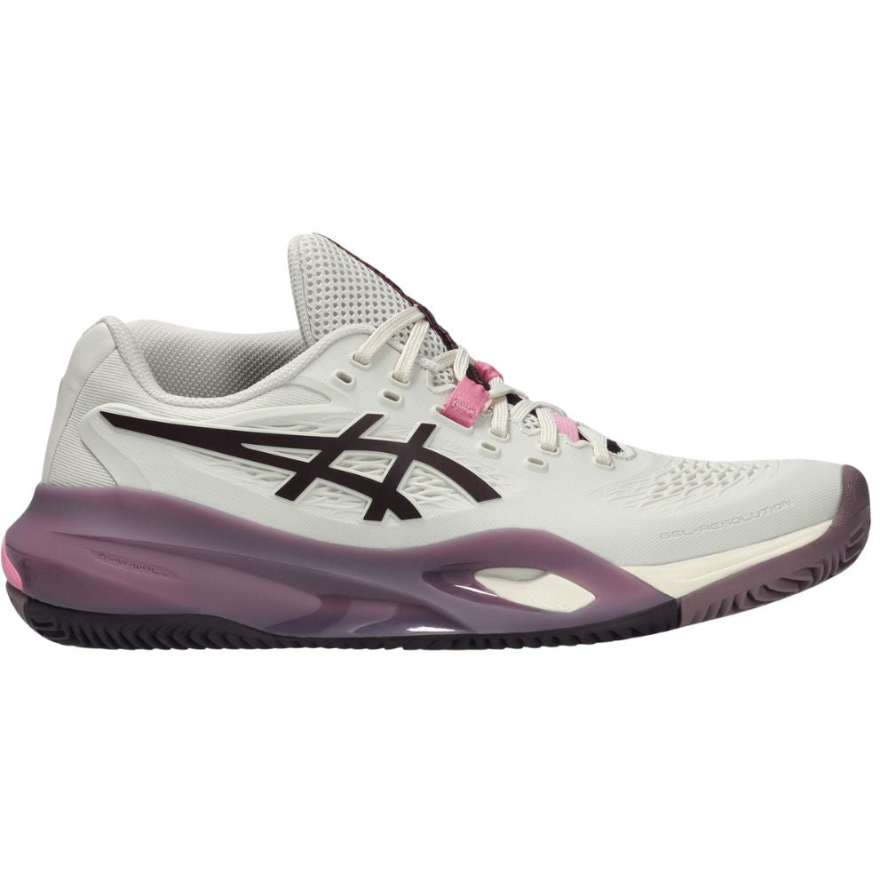 Asics Tennisschoen Gel Resolution X Clay Dames Wit Paars