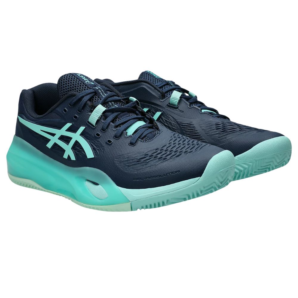 Asics Tennisschoen Gel Resolution X Clay Heren Donkerblauw Buitenkant