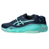 Asics Tennisschoen Gel Resolution X Clay Heren Donkerblauw Zijkant