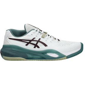 Asics Tennisschoen Gel Resolution X Clay Heren Wit Groen Voorkant