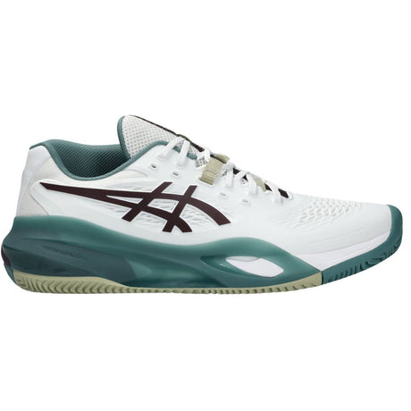 Asics Tennisschoen Gel Resolution X Clay Heren Wit Groen Voorkant