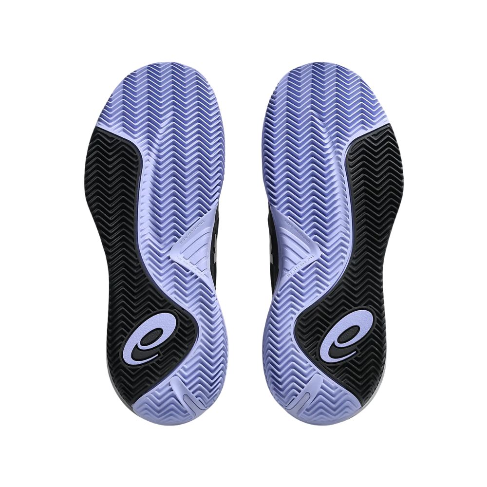 Asics Tennisschoen Gel Resolution X Clay Night Energy Heren Donkergrijs Onderkant