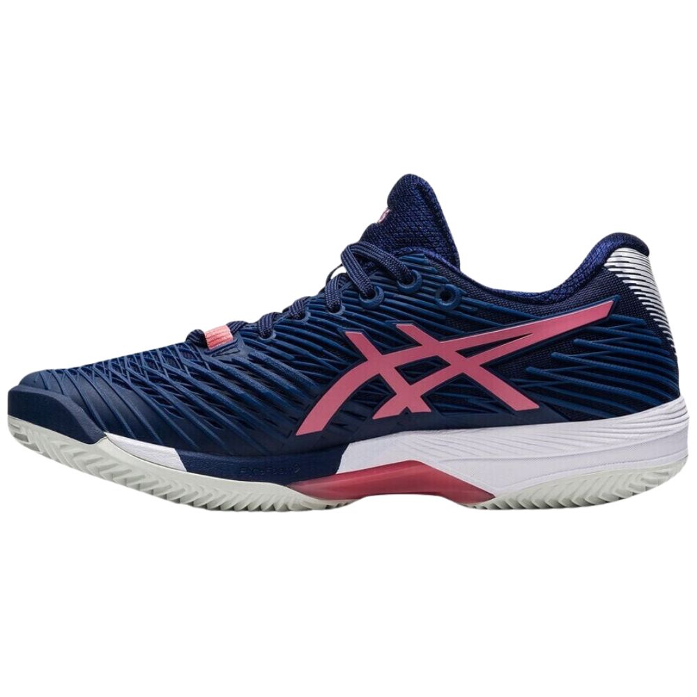 Asics Tennisschoen Solution Speed FF 2 Clay Dames Donkerblauw