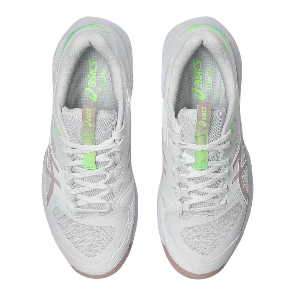 Asics Tennisschoen Solution Speed FF 4 Clay Dames Wit Roze Bovenkant