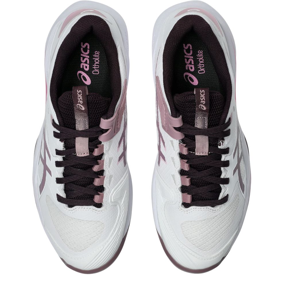 Asics Tennisschoen Solution Speed FF 4 Clay Dames Wit Roze Bovenkant