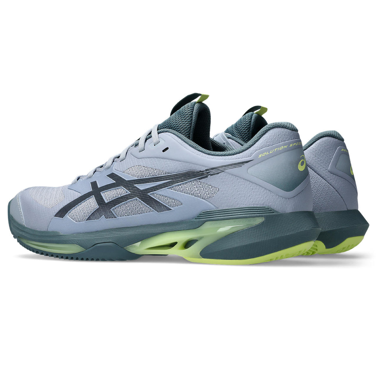 Asics Tennisschoen Solution Speed FF 4 Clay Heren Grijs Achterkant