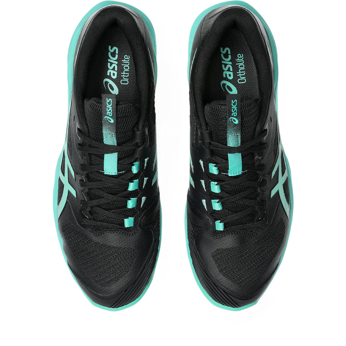 Asics Tennisschoen Solution Speed FF 4 Clay Heren Zwart Groen Bovenkant