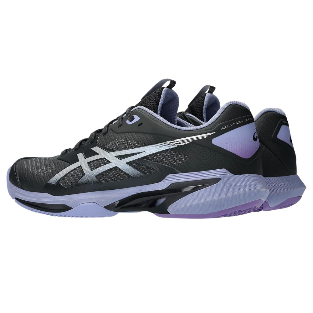 Asics Tennisschoen Solution Speed FF 4 Clay Night Energy Donkergrijs Zijkant