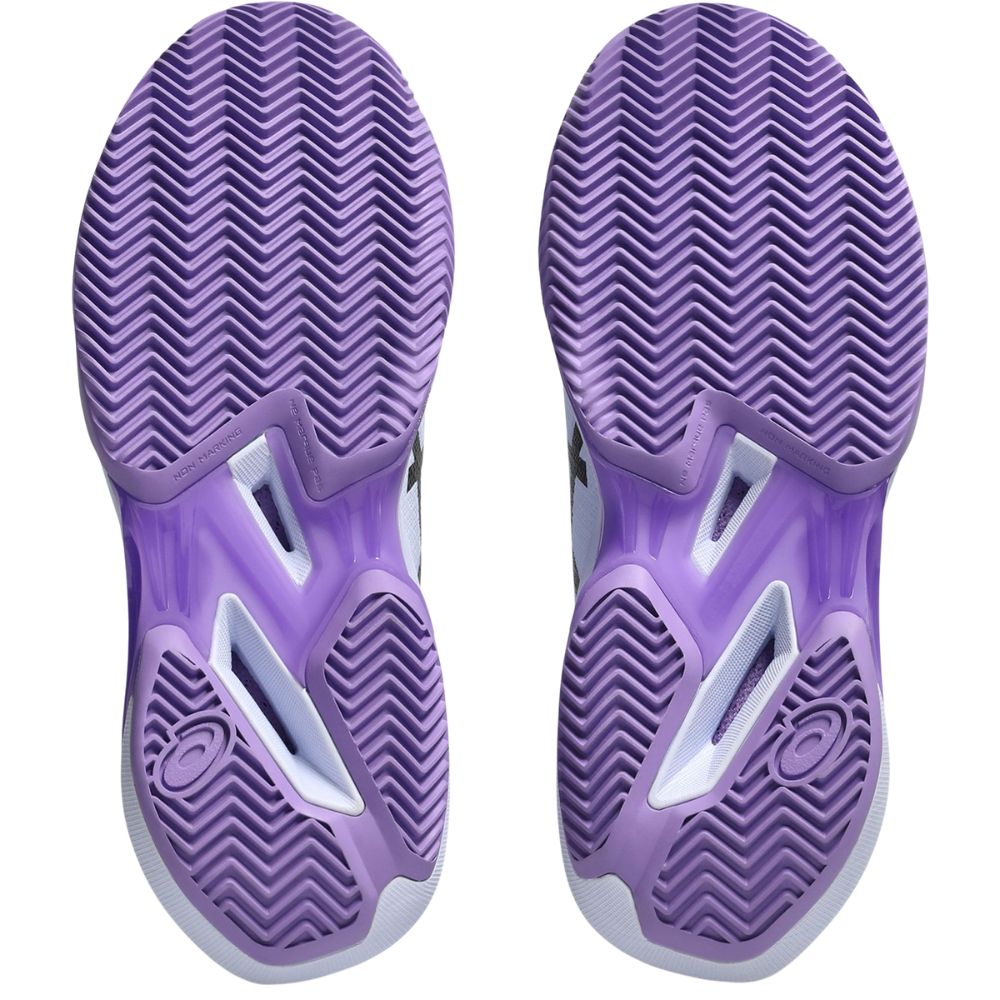 Asics Tennisschoen Solution Speed FF 4 Clay Night Energy Paars Onderkant