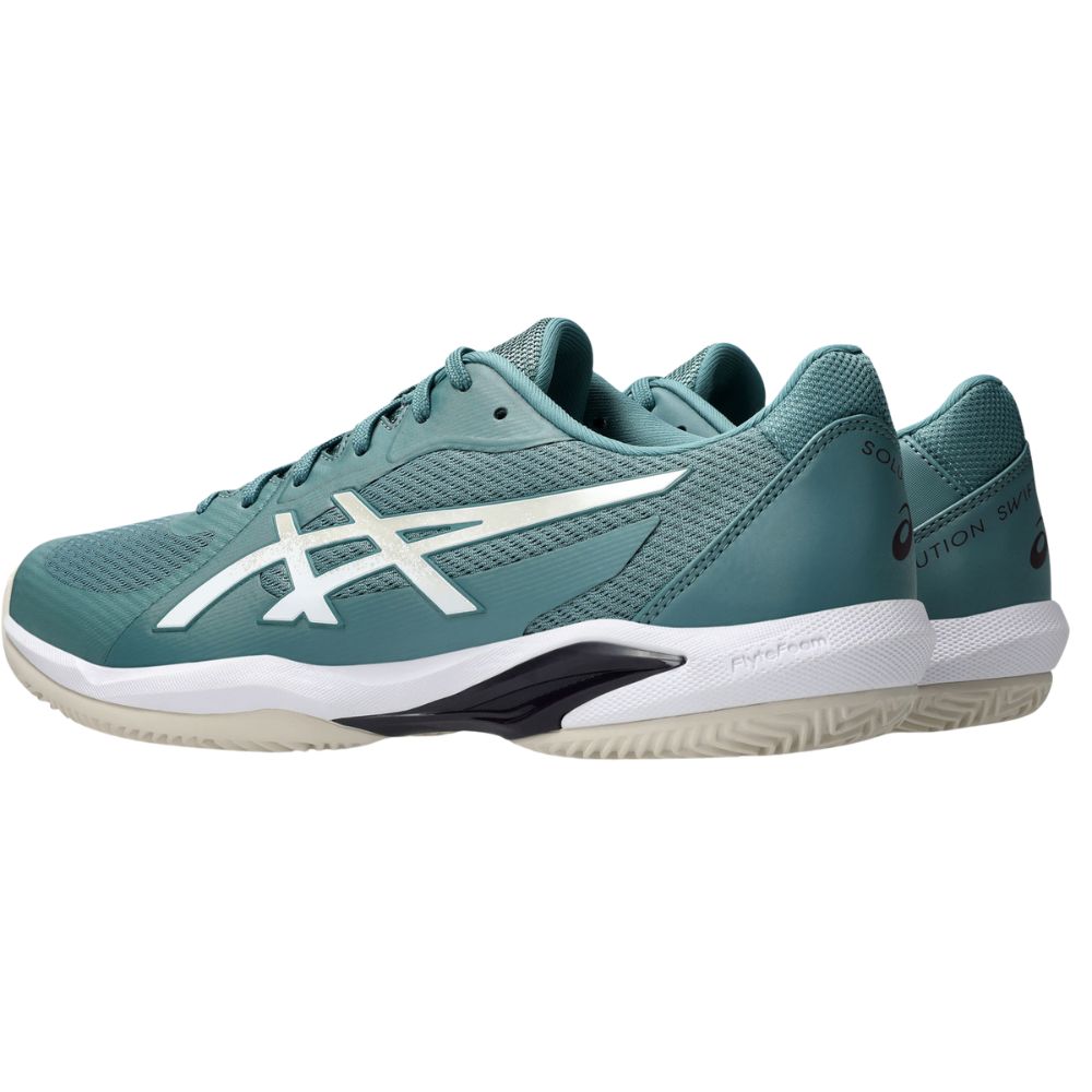Asics Tennisschoen Solution Swift FF 2 Clay Heren Groen Wit Voor