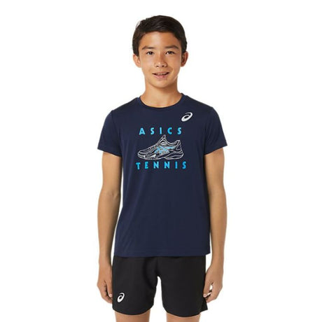 Asics Boys T-Shirt Graphic SS Top Jongens Blauw