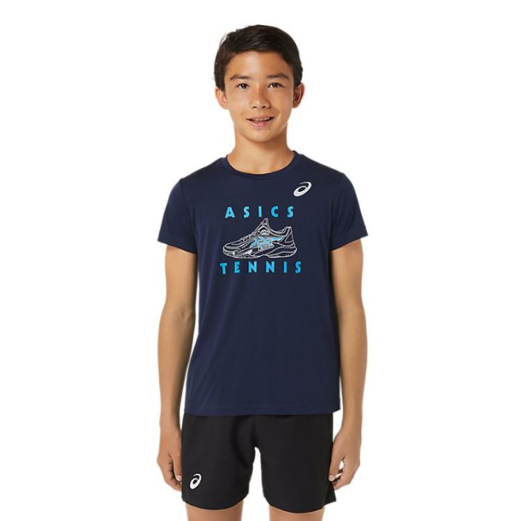 Asics Boys T-Shirt Graphic SS Top Jongens Blauw