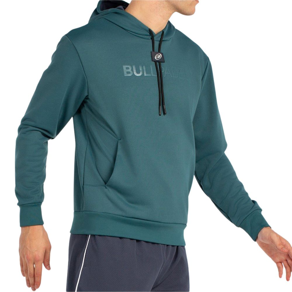 Bullpadel Hoodie Binee Heren Donkergroen Zijkant