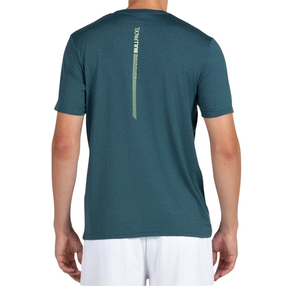 Bullpadel T-shirt Lande Heren Donkergroen Achterkant