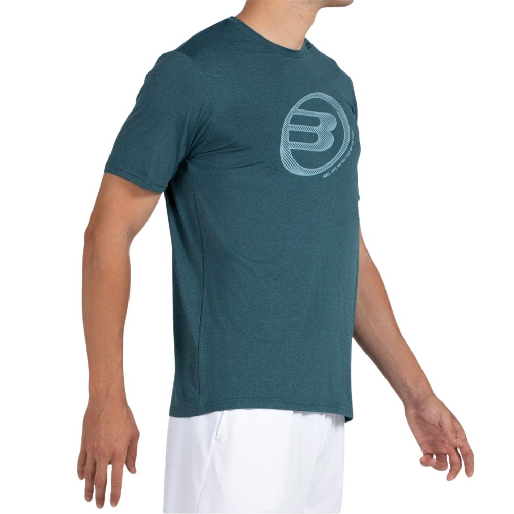 Bullpadel T-shirt Lande Heren Donkergroen Rechts