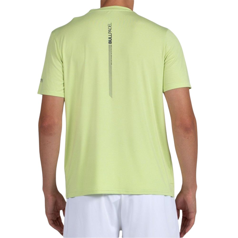 Bullpadel T-shirt Lande Heren Geel Achterkant