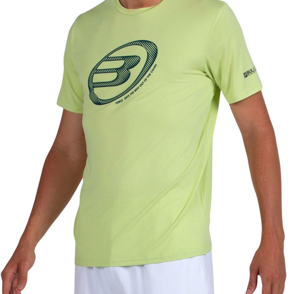 Bullpadel T-shirt Lande Heren Geel Links