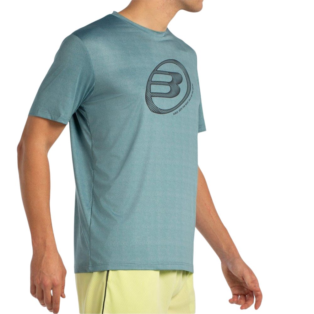 Bullpadel T-shirt Lande Heren Lichtgroen Rechts