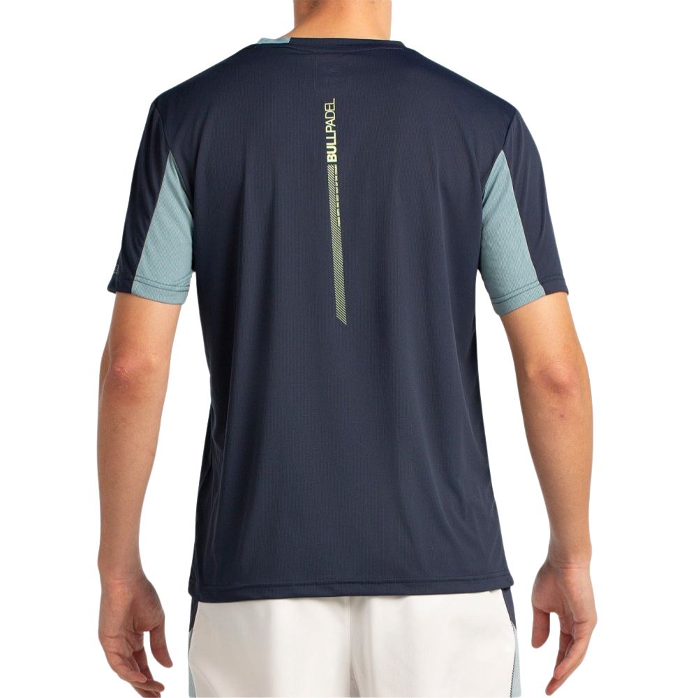 Bullpadel T-shirt Libio Heren Blauw Achterkant