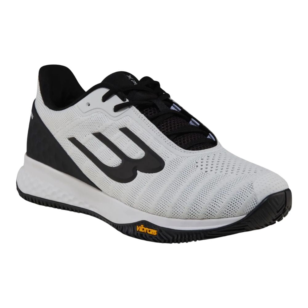 Bullpadel Padelschoen XPLO Vibram 26I Heren Zwart Wit Zijkant