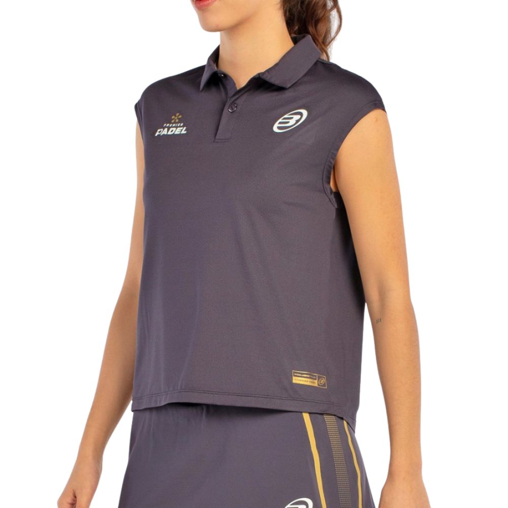 Bullpadel Polo Acido Dames Carbon Voorkant