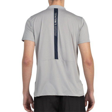 Bullpadel Polo Balto Heren Grijs Achterkant