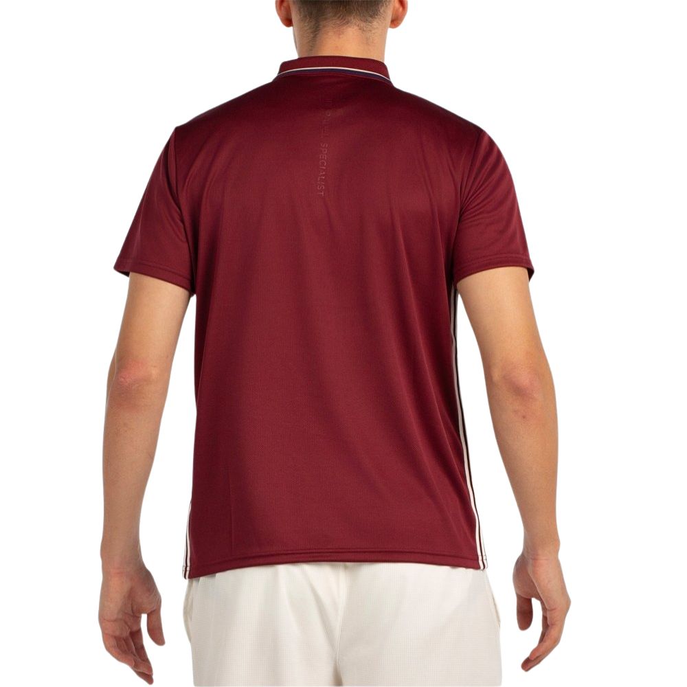 Bullpadel Poloshirt Arbo Heren Rood Achterkant