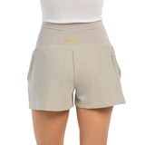 Bullpadel Short Adura Dames Grijs Achterkant