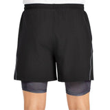 Bullpadel Short Manzan Heren Zwart Achterkant