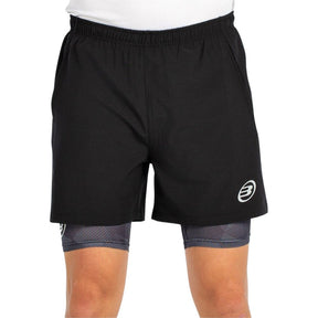 Bullpadel Short Manzan Heren Zwart Voorkant