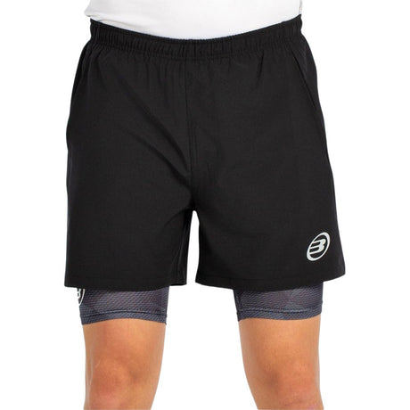Bullpadel Short Manzan Heren Zwart Voorkant