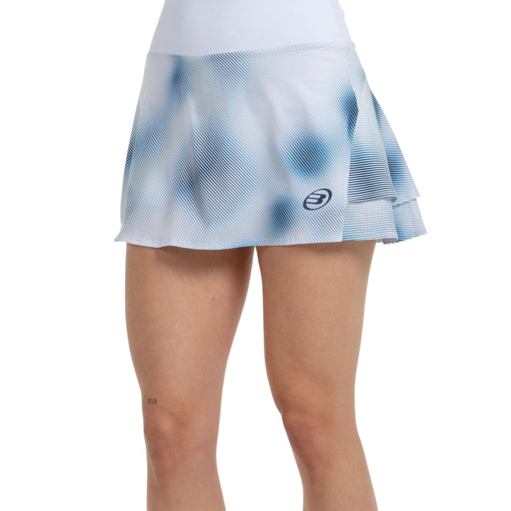 Bullpadel Skirt Dauga Dames Wit Blauw Links