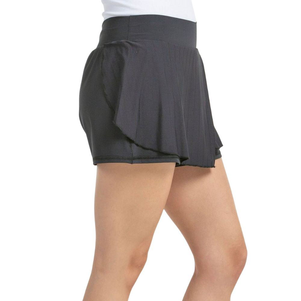 Bullpadel Skort Adrar Dames Zwart Zijkant