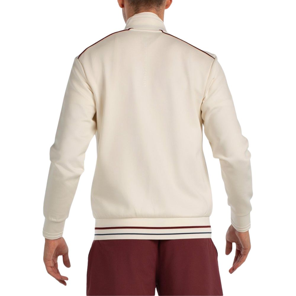 Bullpadel Sweatshirt Abadin Heren Ecru Achterkant