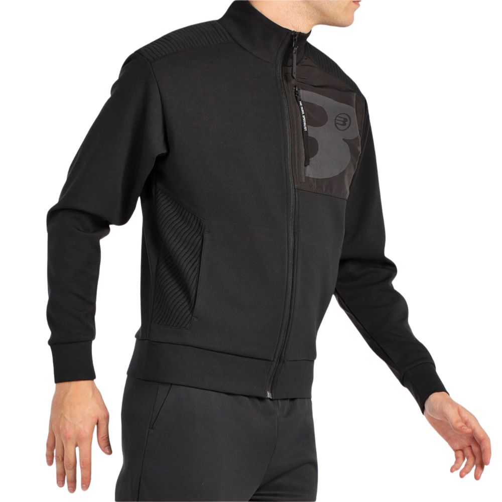 Bullpadel Sweatshirt Breen Heren Zwart Rechts