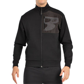 Bullpadel Sweatshirt Breen Heren Zwart Voorkant