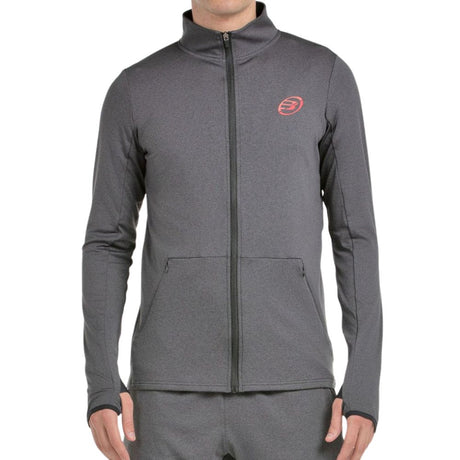 Bullpadel Sweatshirt Eridanu Heren Donkergrijs Voorkant