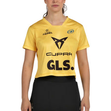 Bullpadel T-Shirt Bagan bg Dames Geel Voorkant