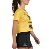 Bullpadel T-Shirt Bagan bg Dames Geel Zijkant