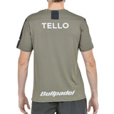 Bullpadel T-shirt Tello 25V Heren Kaki Achterkant