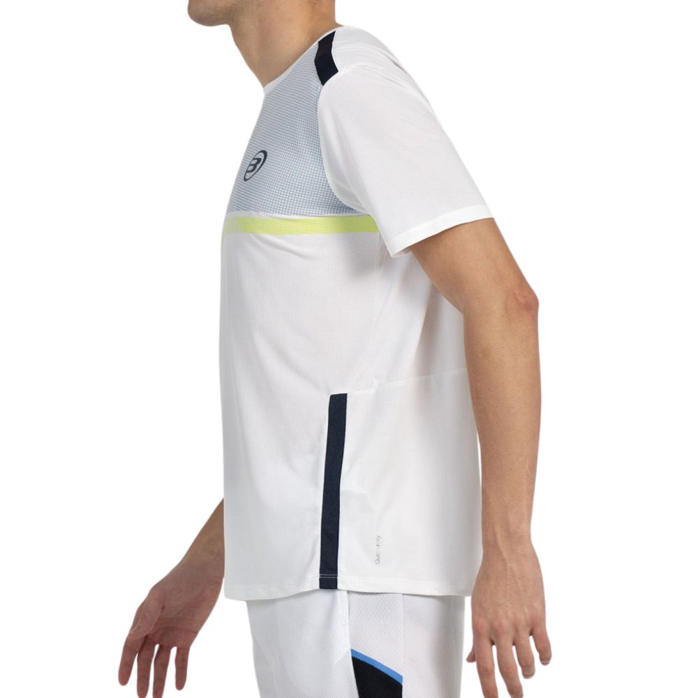 Bullpadel T-shirt Bilao Heren Wit Zijkant