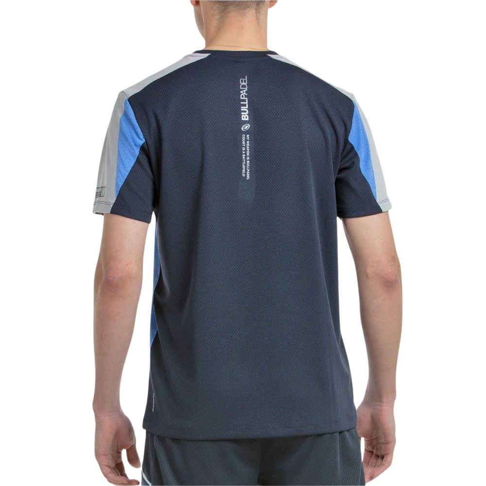 Bullpadel T-shirt Brego Heren Blauw Achterkant