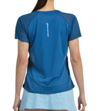 Bullpadel T-shirt Dedale Dames Blauw Achteraanzicht