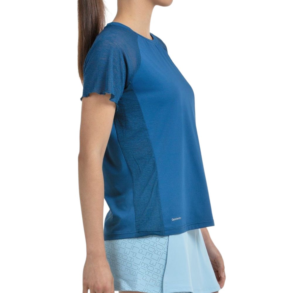 Bullpadel T-shirt Dedale Dames Blauw Zijaanzicht