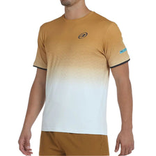 Bullpadel T-shirt Merga Heren Donkergeel Wit Voorkant