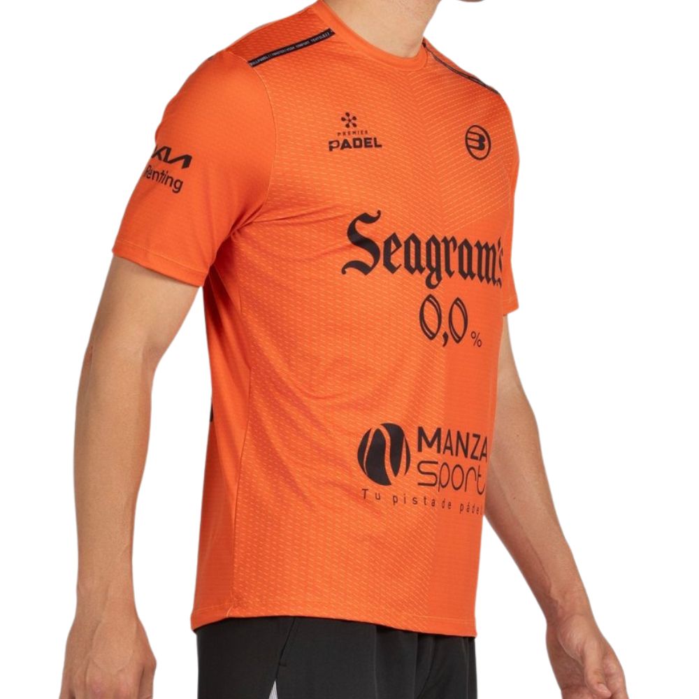 Bullpadel T-shirt Mesia PN Heren Oranje rechts