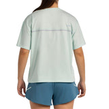 Bullpadel T-shirt Oyeme Dames Blauw Groen Achterkant
